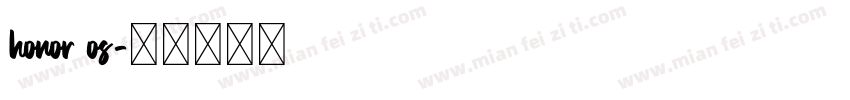 honor os字体转换